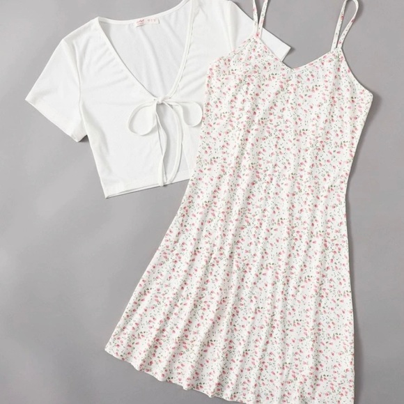 skirts sets and camis shorts dress with tee - Picture 11 of 12